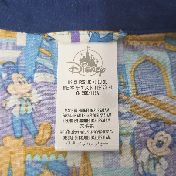 Walt Disney 50th Anniversary Mickey Mouse Button Up - Picture 2 of 5